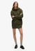 TATTOO RHINESTONE HOOD DRESS