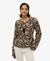 PRINTED LS BLOUSE