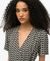 SS PRINTED MINI WRAP DRESS