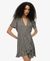 SS PRINTED MINI WRAP DRESS