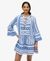 IBIZA LS TIERED MINI DRESS