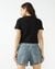 ROUND NECK CROP RIB TEE