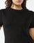 ROUND NECK CROP RIB TEE