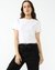 ROUND NECK CROP RIB TEE