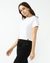 ROUND NECK CROP RIB TEE