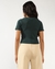 V- NECK CROP RIB TEE