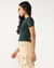V- NECK CROP RIB TEE