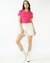 V- NECK CROP RIB TEE