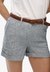 Mid Rise Linen Short