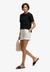 Mid Rise Linen Short