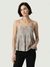 EMBROIDERED STRAPPY TOP