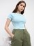 CROP EMBROIDERED OVERDYED SURF TEE