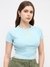 CROP EMBROIDERED OVERDYED SURF TEE