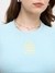 CROP EMBROIDERED OVERDYED SURF TEE