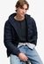 HOODED HEAT WELD PADDED JACKET