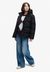 HOODED 5 BAFFLE SPORTS PUFFER