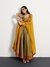 Khaki Mustard Mughal Buti Suit