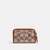 Essential Small Zip Around Card Case In Crystal Signature Jacquard