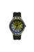Black Streamline Three-Hand Black Leather Watch