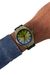 Black Streamline Three-Hand Black Leather Watch