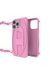 Pink Oval D Chain Case for iP 16 Pro Max