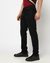 Cotton Solid Slim Fit Black Denim with Stretch