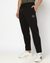 Solid Regular Fit Black Track Pant