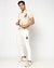 Solid Regular Fit White Track Pant