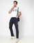 Solid Regular Fit Navy Track Pant