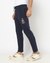 Solid Regular Fit Navy Track Pant