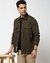Cotton Linen Solid Olive Shacket