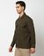 Cotton Linen Solid Olive Shacket