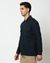 Cotton Linen Solid Blue Shacket