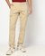 Cotton Solid Slim Fit Khaki Cargo Trouser with Stretch