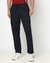 Solid Slim Fit Navy Cargo Trouser