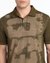 Brown Polo shirt with water print logo
