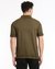 Brown Polo shirt with water print logo