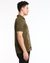 Brown Polo shirt with water print logo