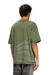 Olive Green Laser-faded logo T-shirt