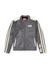 Grey Biker jacket in perforated leather