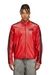 Red Biker jacket in perforated leather