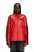 Red Biker jacket in perforated leather