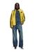 Yellow Biker jacket in perforated leather