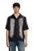 Black Faded bowling shirt with logo prints