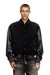 Black Denim and leather bomber jacket