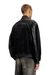 Black Denim and leather bomber jacket