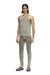 Grey  Denim-effect tank top