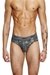 Green 3-pack of briefs plain and camo