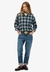 CHECK FLANNEL BOYFRIEND SHIRT