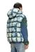 Blue Tie-dyed denim puffer vest
